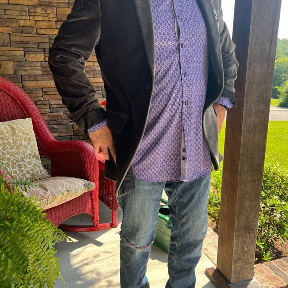 Express crushed velvet jacket with flair - Picture 6 of 8